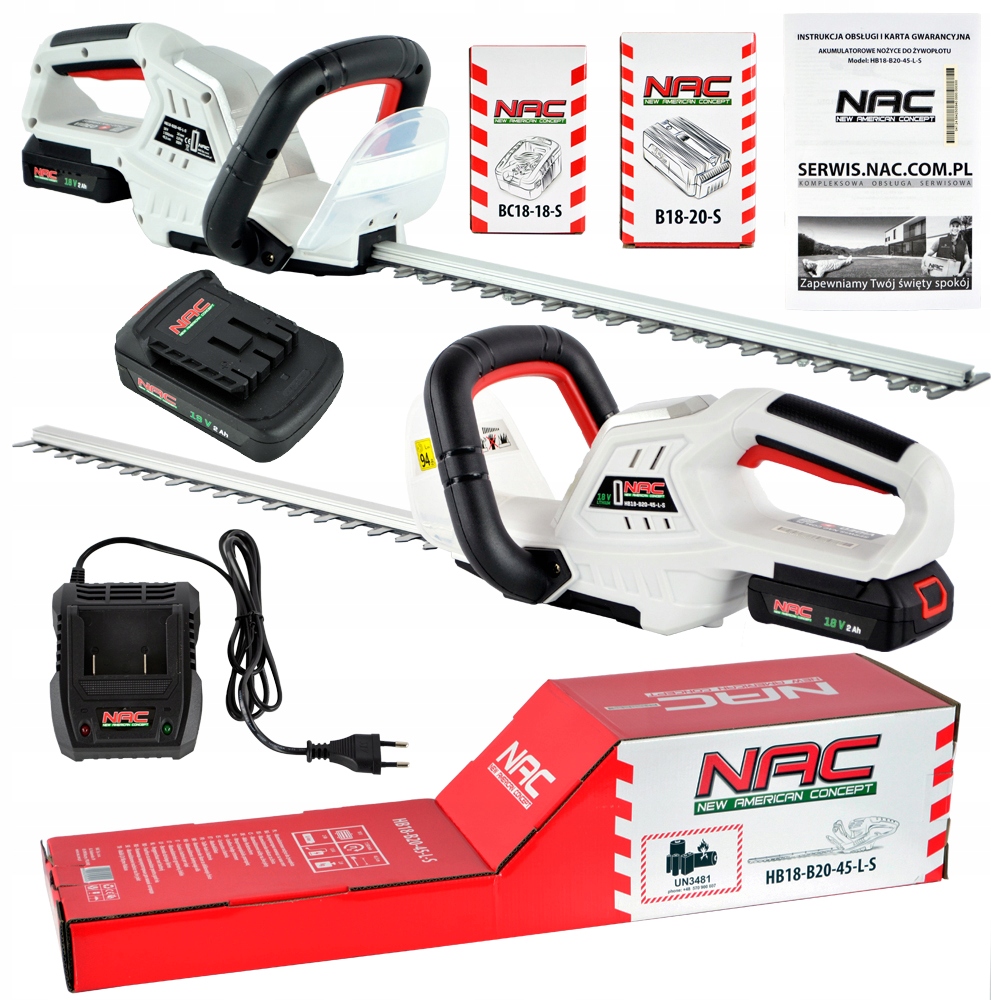 NAC akumulátorové elektrické nožnice 41 cm 18 V